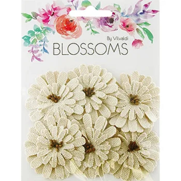45mm Layered Petals Canvas Flowers